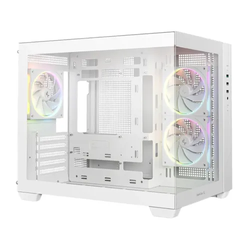 Deepcool CG330 3F WH Mid Tower mATX Gaming Case with 3 Fans
